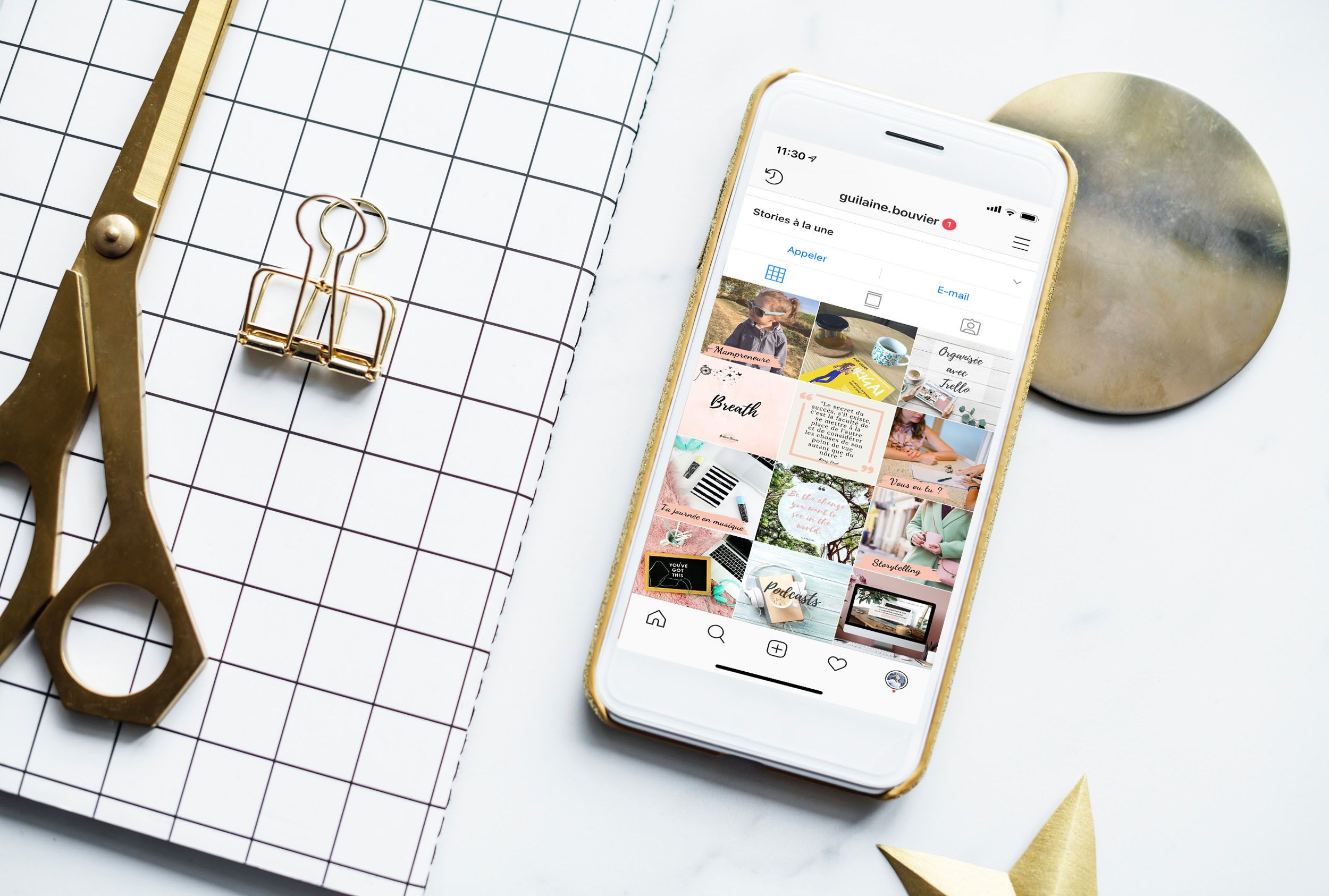 feed-instagram-professionnel Comment gagner en visibilité grâce à Instagram